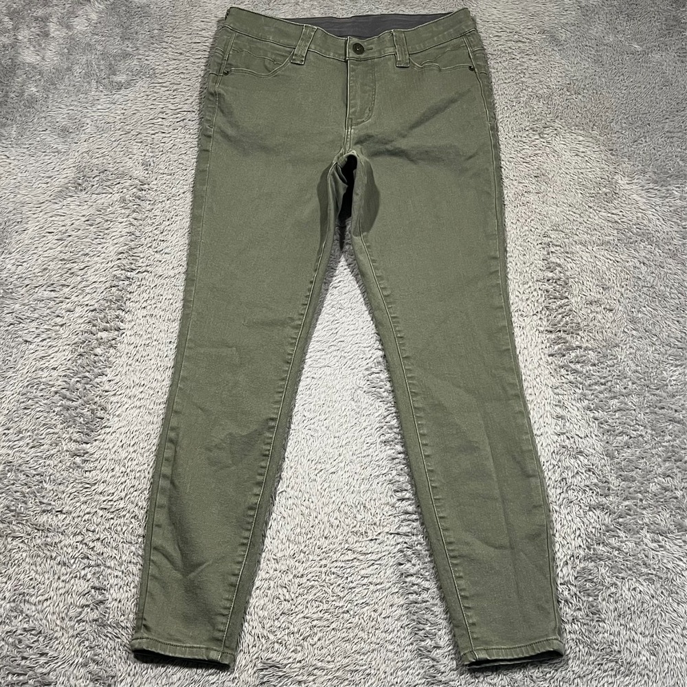 Jag Jeans Sage Green Elastic Waist Stretch Mid Rise‎ Skinny Women's 6/28 30x29